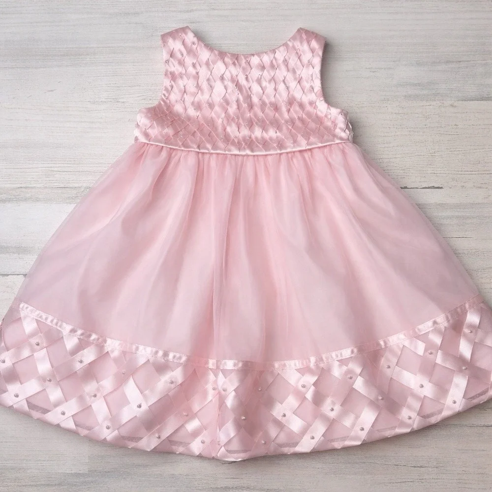 Cinderella | Dresses | Cinderella Toddler Girls Pink Dress 24m Satin Pearl  Formal | Poshmark